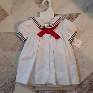 Petit Ami Nautical baby dress